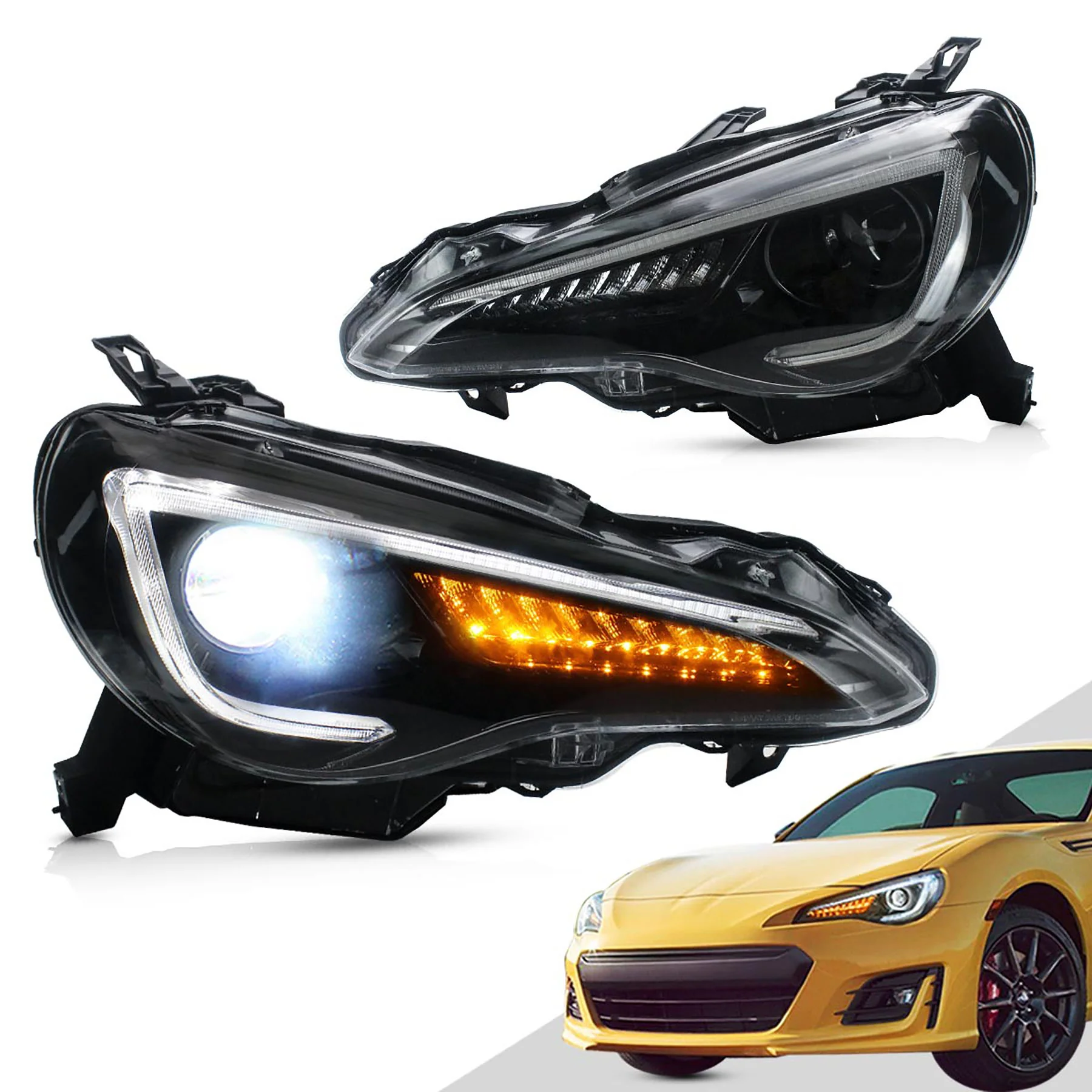 VLAND LED Headlights For Toyota 86/Subaru BRZ/Scion FR-S First Gen ZN6/ZC6 2012-2020 - Image 3