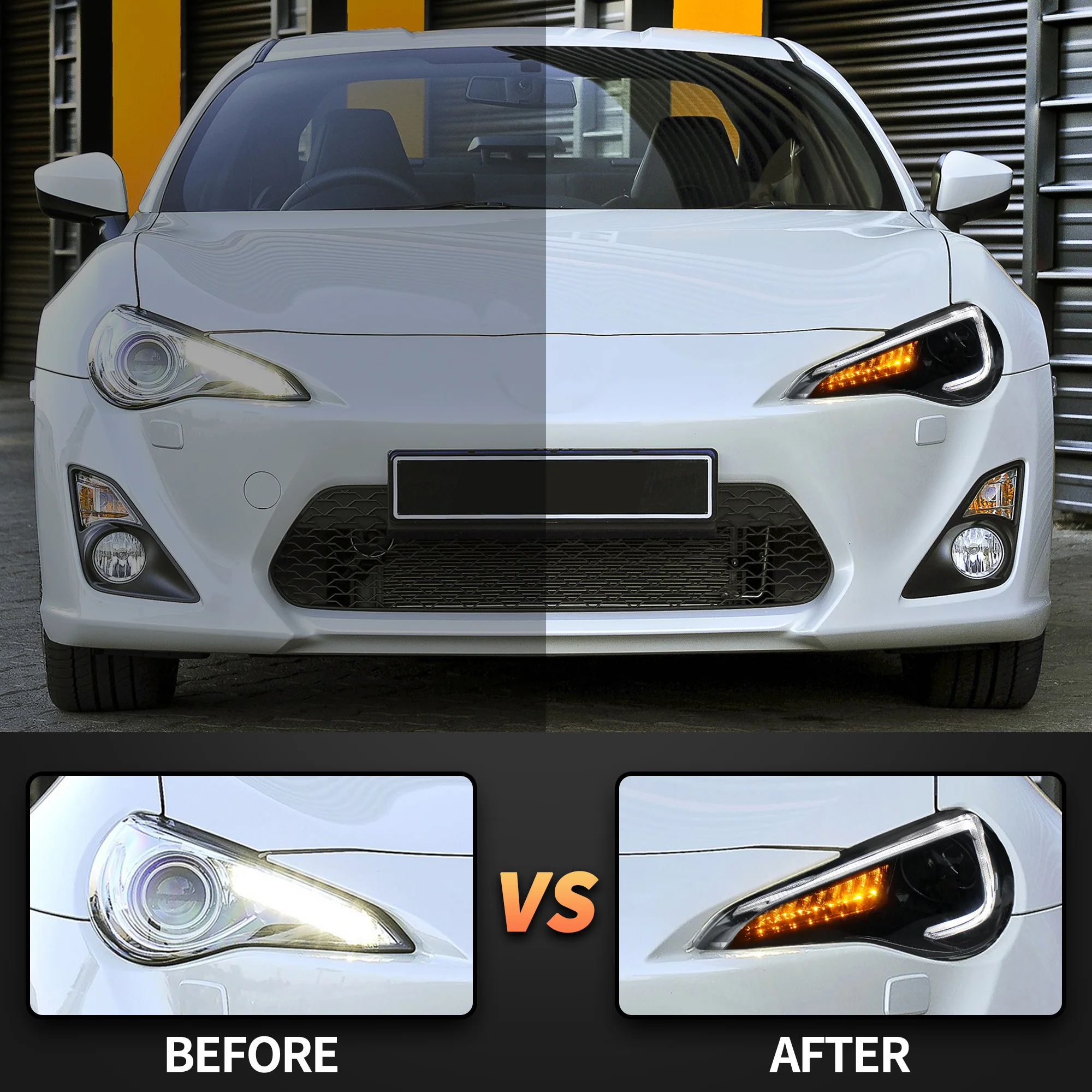 VLAND LED Headlights For Toyota 86/Subaru BRZ/Scion FR-S First Gen ZN6/ZC6 2012-2020 - Image 6