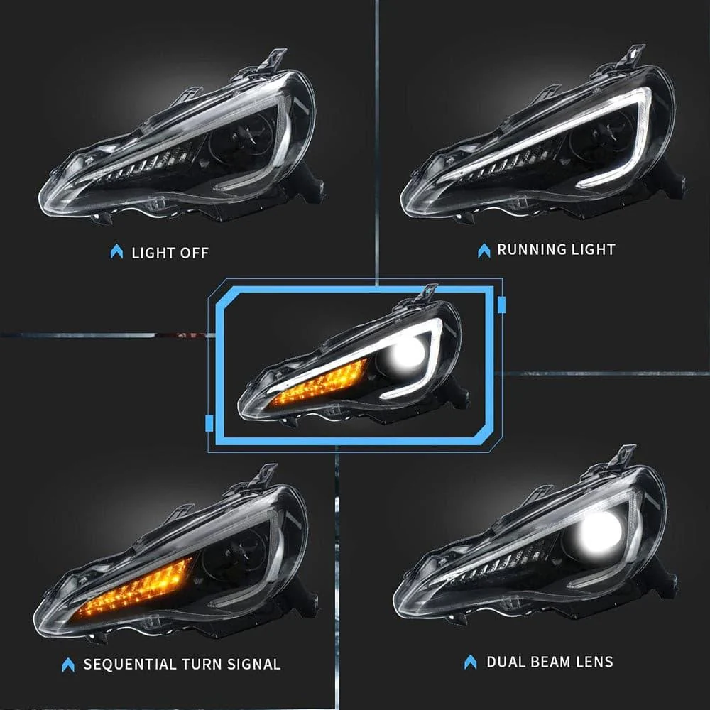VLAND LED Headlights For Toyota 86/Subaru BRZ/Scion FR-S First Gen ZN6/ZC6 2012-2020 - Image 9