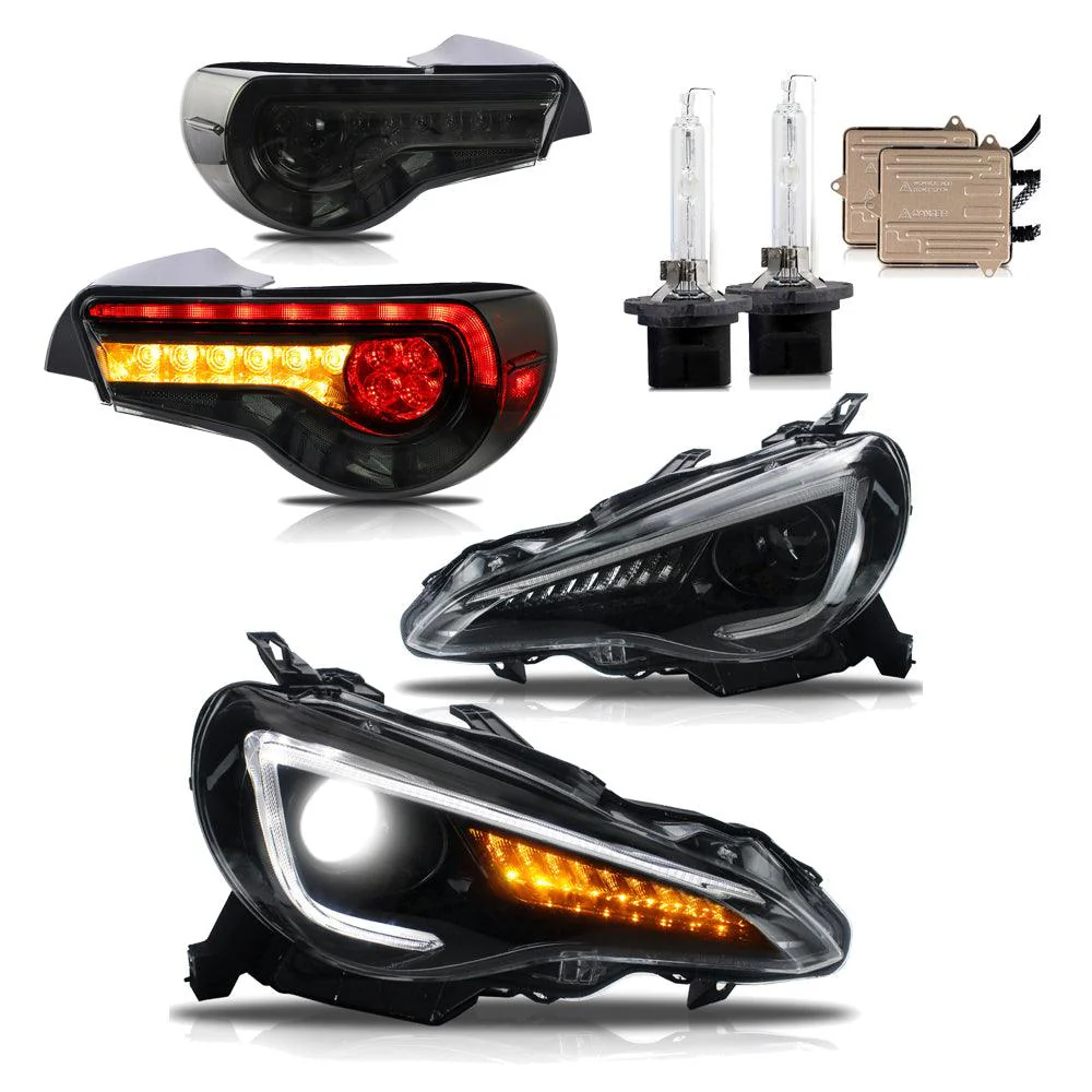 VLAND Headlights With D2H Bulbs and Tail Lights For Toyota 86 GT86 Subaru BRZ Scion FRS 2012-2020 - Image 2