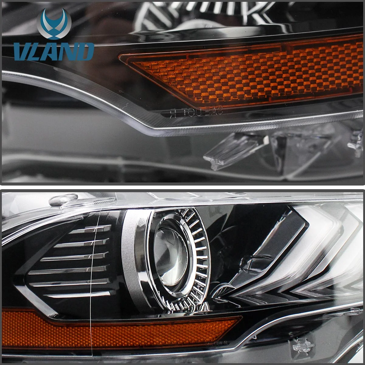 VLAND LED Projector Headlights For Ford Mustang GT and EcoBoost Models 2018-2023 - Image 13