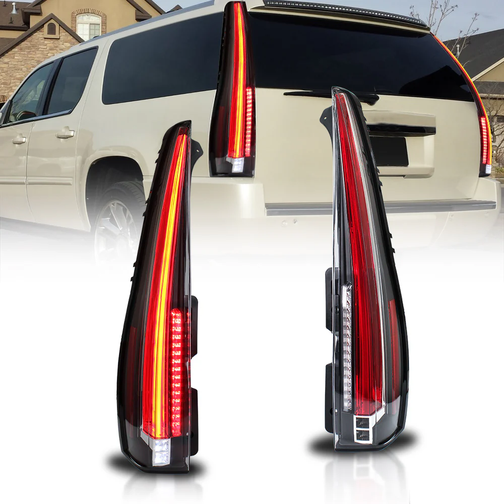 VLAND LED Full Tail Lights For Cadillac Escalade 2007- 2014 3rd Gen SUV [For 6 PINS Plug] - Image 4