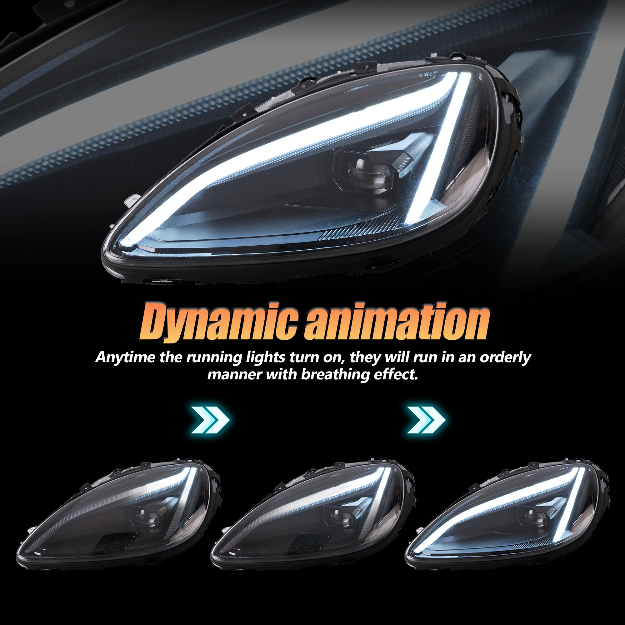 VLAND LED Headlights For Chevrolet Corvette C6 2005-2013 [DOT. SAE.] - Image 2