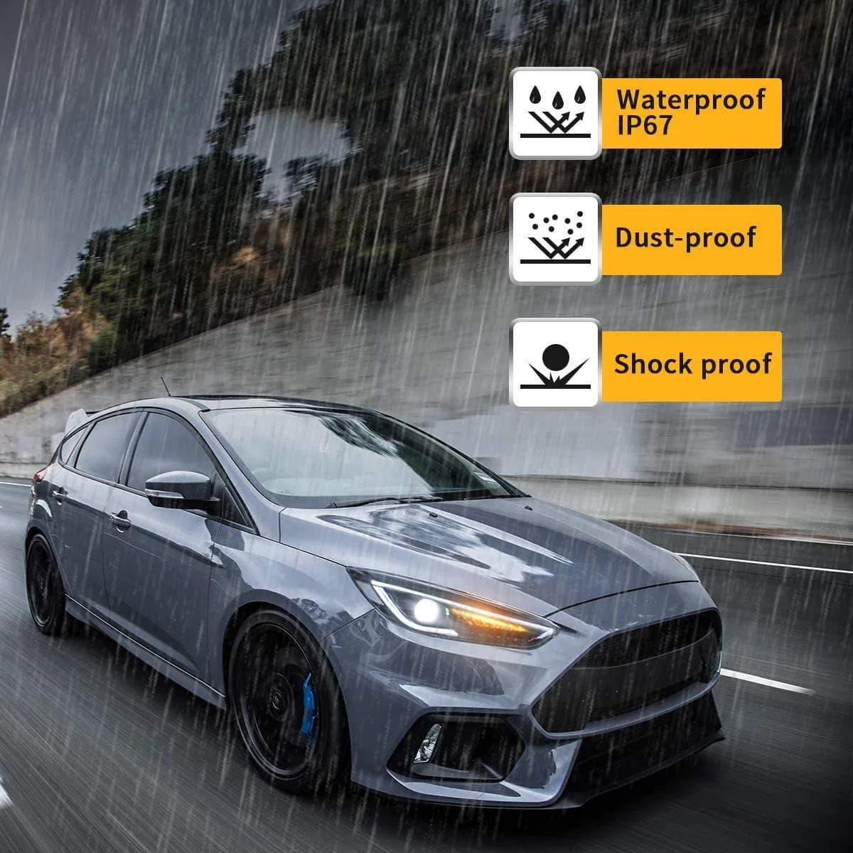 VLAND LED Demon Eye Headlights For Ford Focus 2015-2017 With Sequential Indicators Turn Signals - Image 11