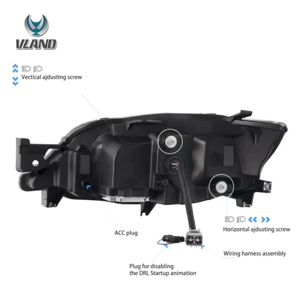 VLAND LED Headlights For Subaru Impreza 2008-2011 / WRX 2008-2014 - Image 19