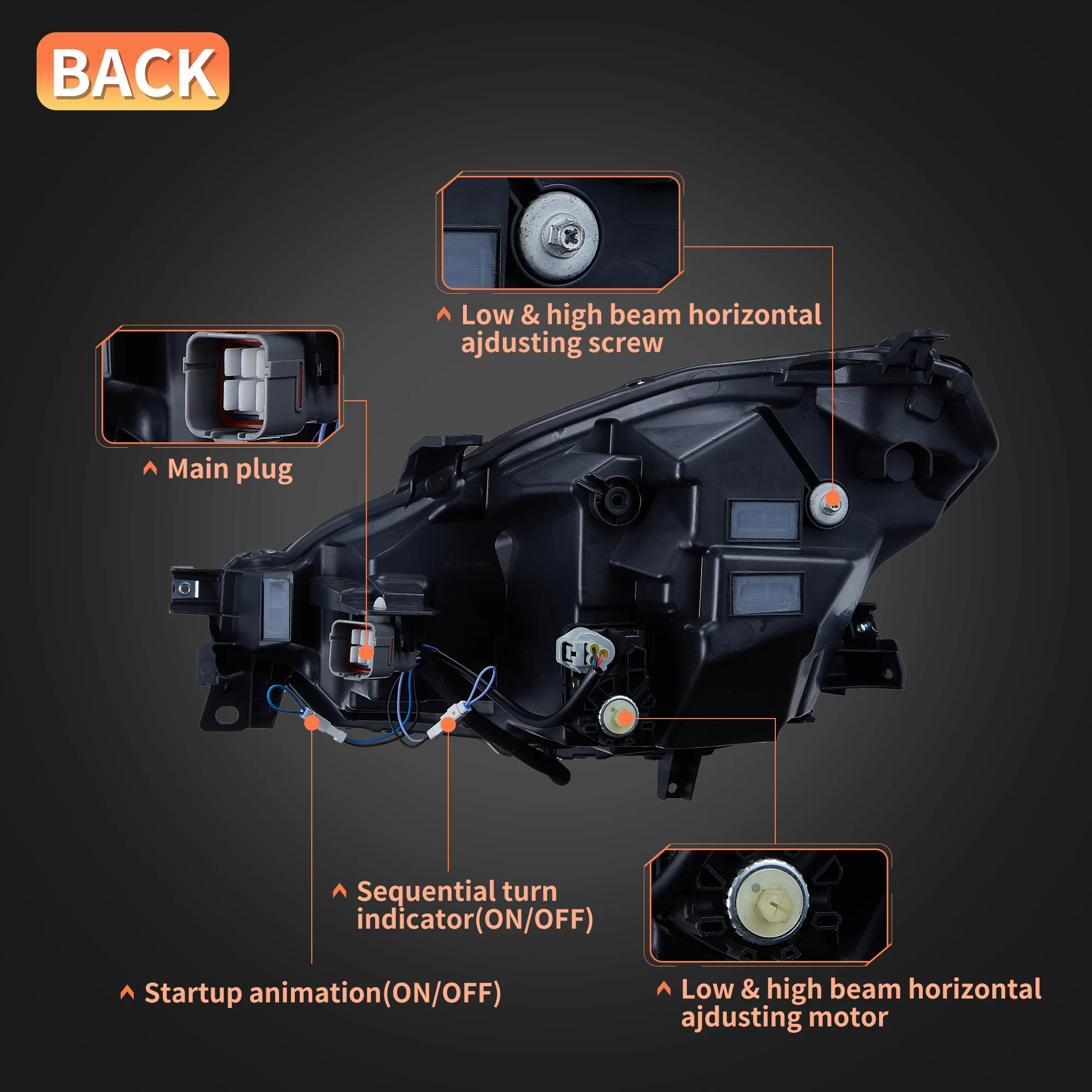 VLAND LED Headlights For Toyota GR86 / Subaru BRZ 2021-2024 ZD8 2n Gen - Image 12