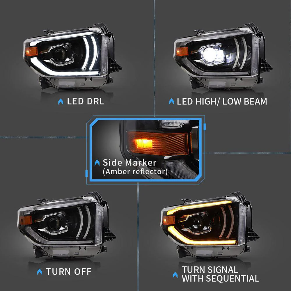 VLAND Headlights For Toyota Tundra 2014-2021 Refreshed Models - Image 3