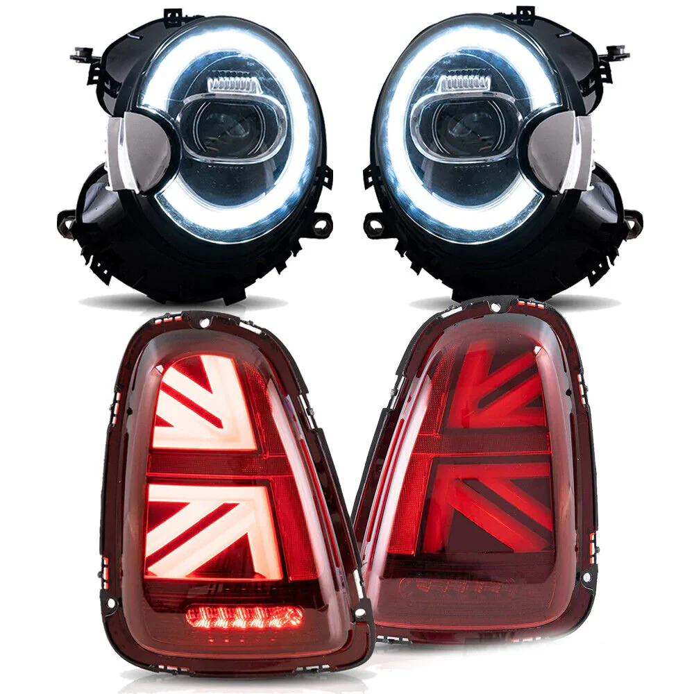 VLAND LED Headlights & Tail Lights For BMW Mini Cooper [Mini Hatch] R56 R57 R58 R59 2007-2013 Front And Rear Lamps Kits[E-MARK] - Image 3