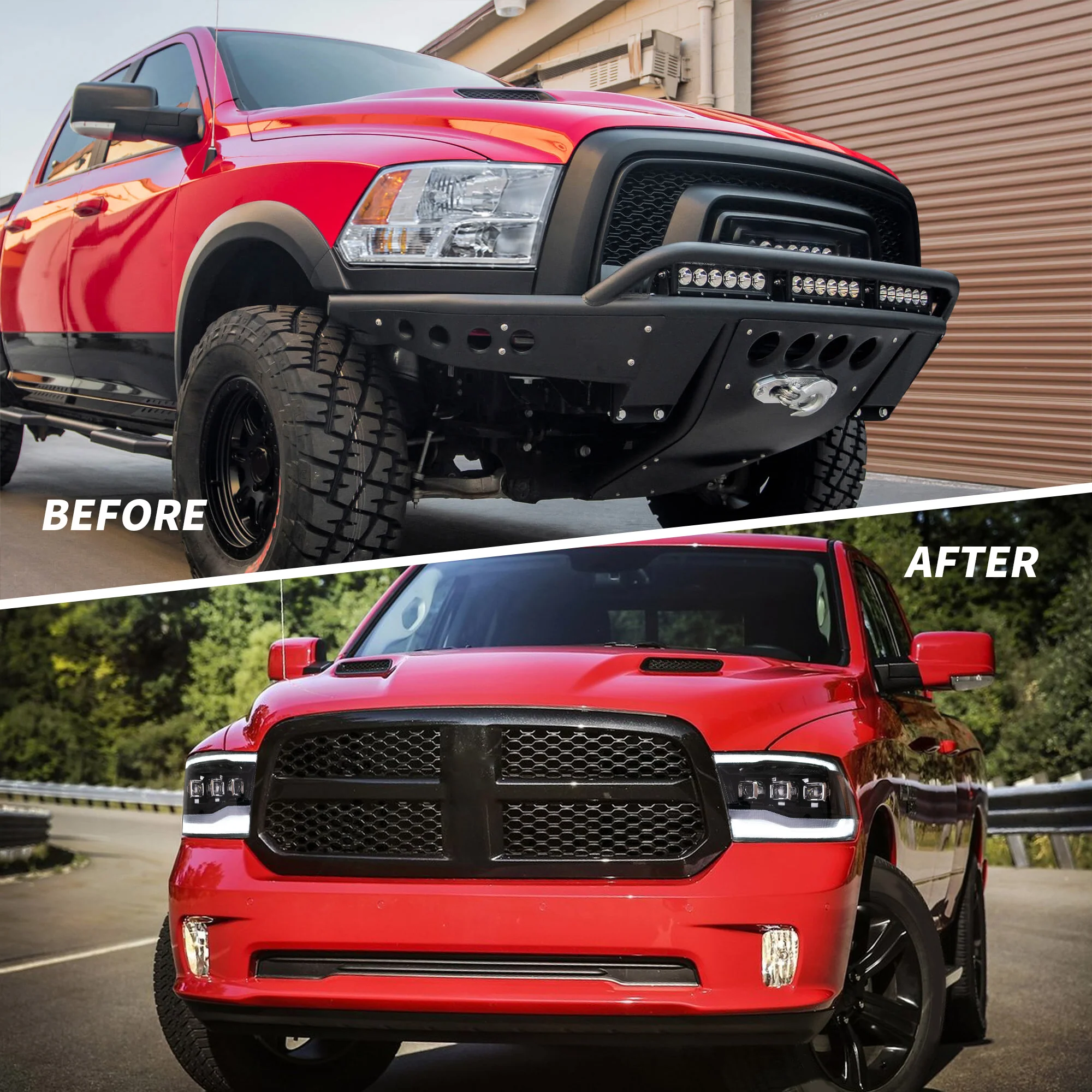 VLAND LED Projector Headlights For RAM 1500 / 2500 / 3500 2009-2018 Ram1500 Classic 2019-2022 [E-MARK./DOT./SAE.] - Image 11