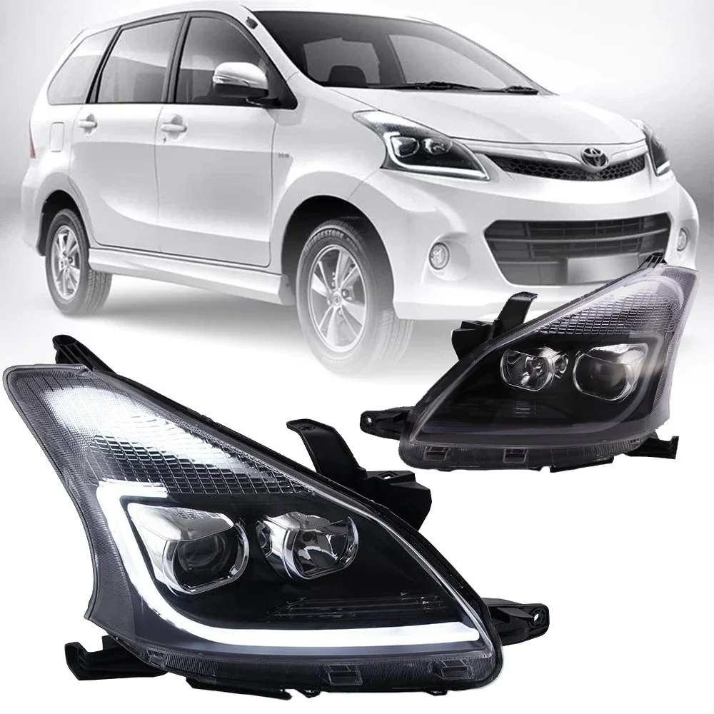 VLAND LED Projector Headlights For Toyota Avanza 2012-2015 2nd Gen F650 Pre-facelift