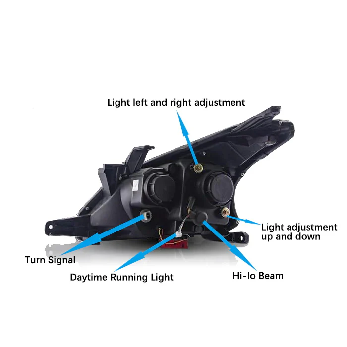 VLAND LED Projector Headlights For Toyota Avanza 2012-2015 2nd Gen F650 Pre-facelift with Sequential Indicator - Image 9