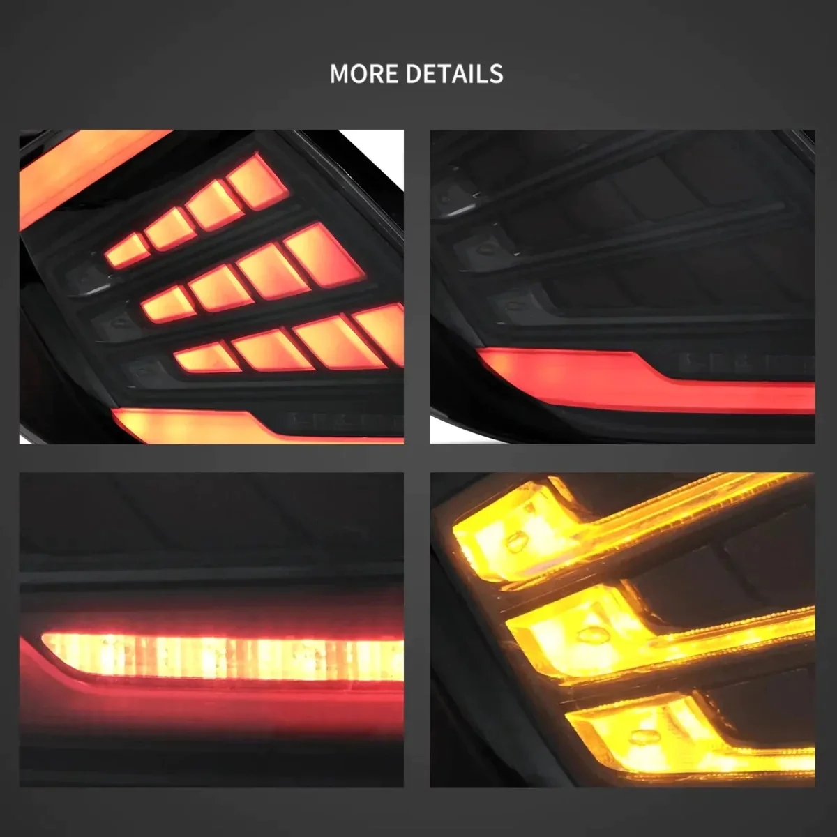 VLAND LED Tail Lights For Honda Civic Hatchback LX Sport EX 2016-2021 (5 Door, 10th generation) Rear Lamps - Image 6