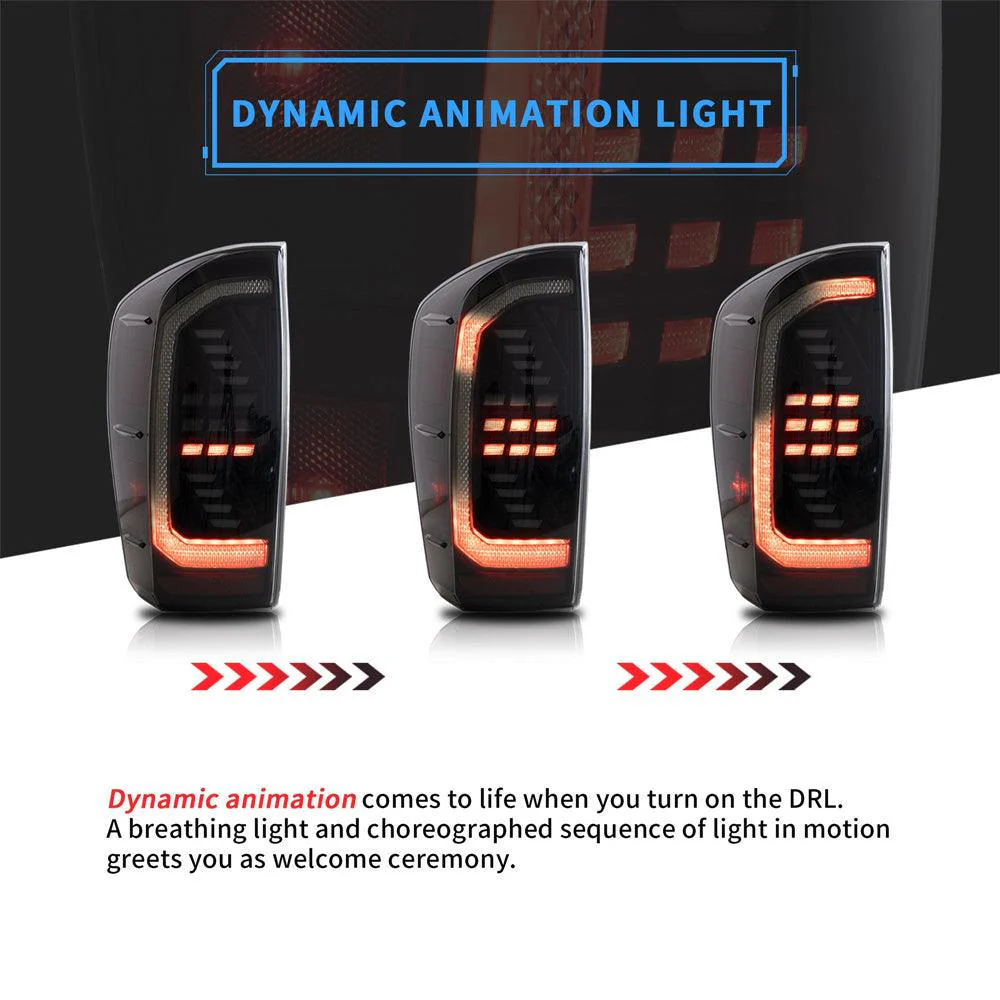 VLAND LED Tail Lights For Toyota Tacoma 3rd Gen N300 2016-2024 [DOT.] - Image 5