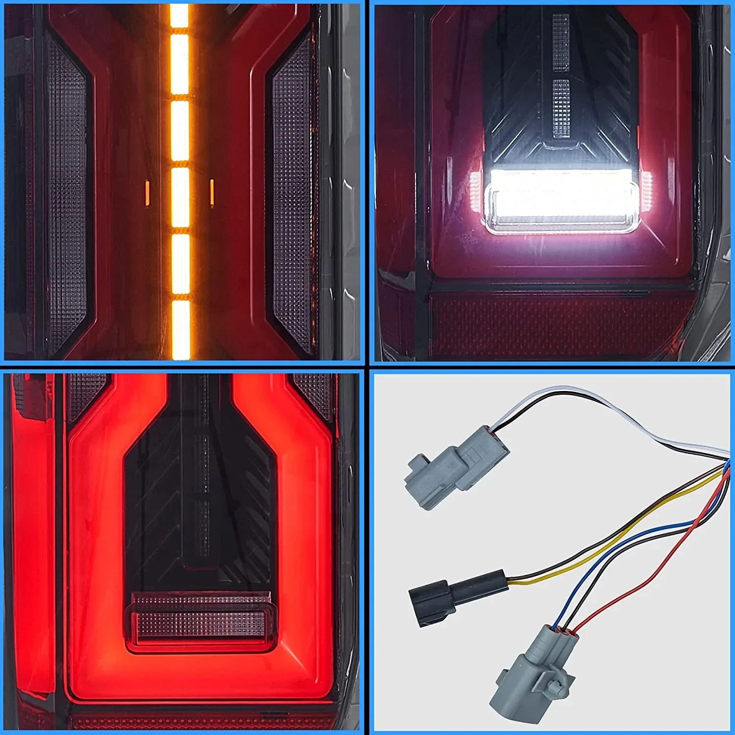 VLAND LED Tail Lights For Toyota Tundra 2014-2020 with Startup Animation DRL Rear Lamps Smoked - Image 9