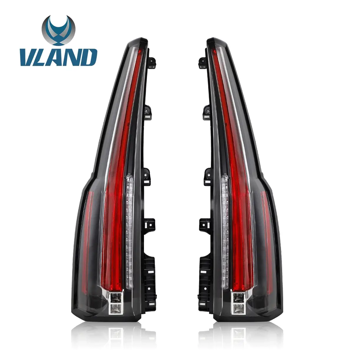 VLAND Full LED Tail Lights For Chevrolet(Chevy) Tahoe / Suburban 4th Gen 2015-2020 Red Turn Signal - Image 11