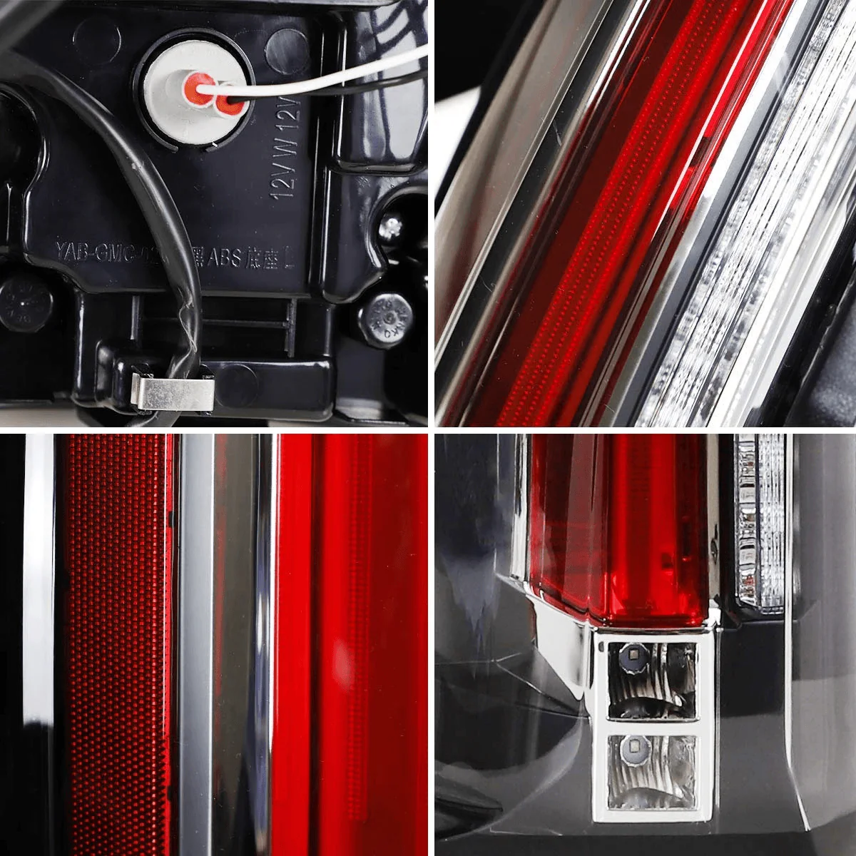 VLAND Full LED Tail Lights For Chevrolet(Chevy) Tahoe / Suburban 4th Gen 2015-2020 Red Turn Signal - Image 7
