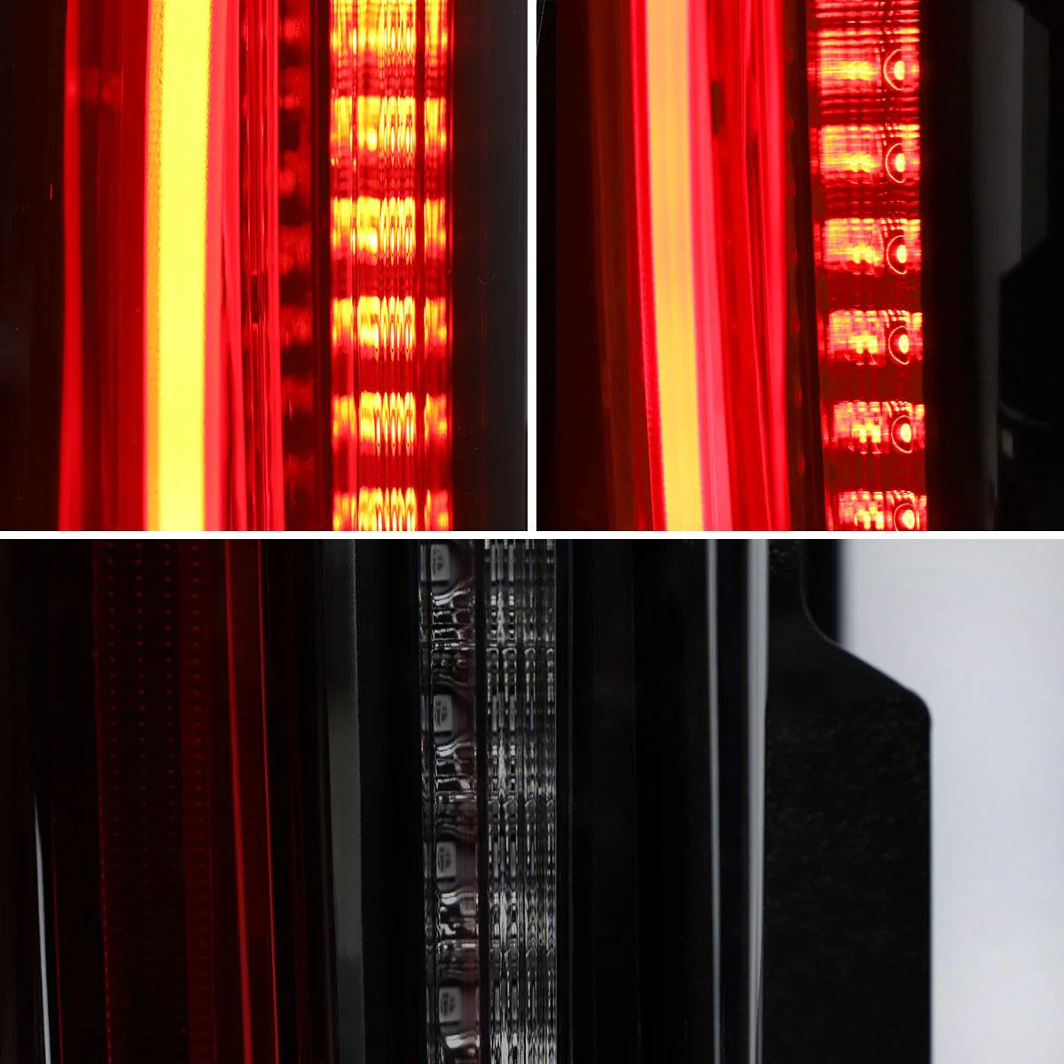 VLAND Full LED Tail Lights For Chevrolet(Chevy) Tahoe / Suburban 4th Gen 2015-2020 Red Turn Signal - Image 8