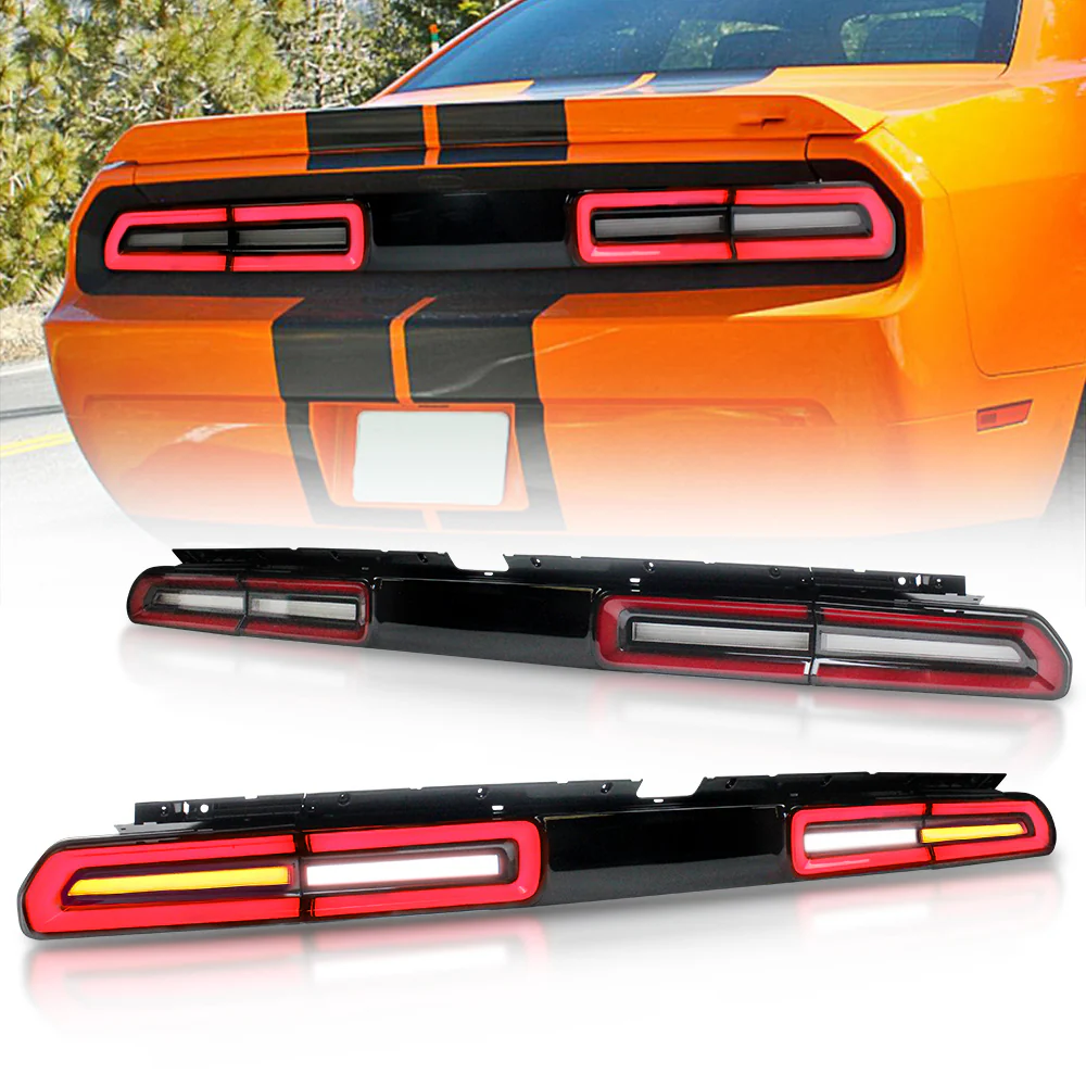 VLAND LED Tail Lights For Dodge Challenger 2008-2014 With Sequential Indicators Turn Signals - Image 3