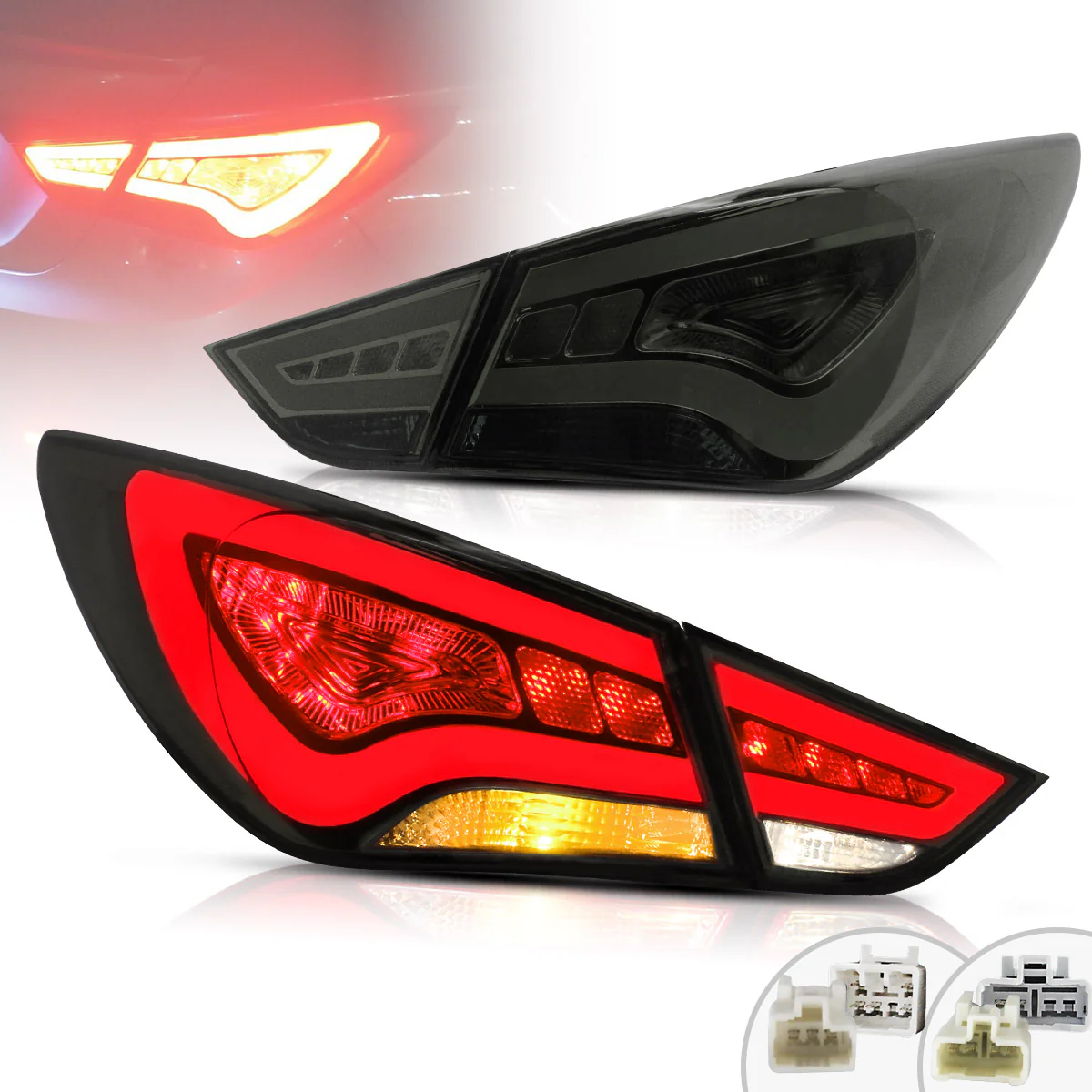 VLAND Tail Lights For Hyundai Sonata 6th Gen Sedan 2011-2014 - Image 17