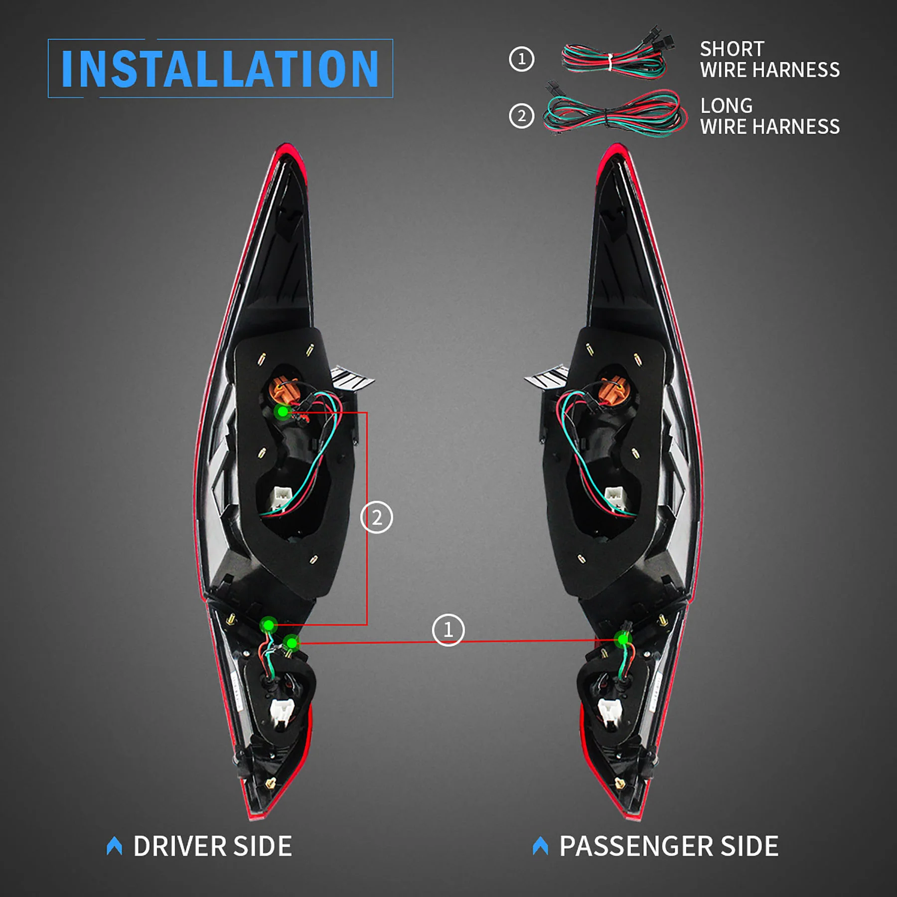 VLAND Tail Lights For Hyundai Sonata 6th Gen Sedan 2011-2014 - Image 20