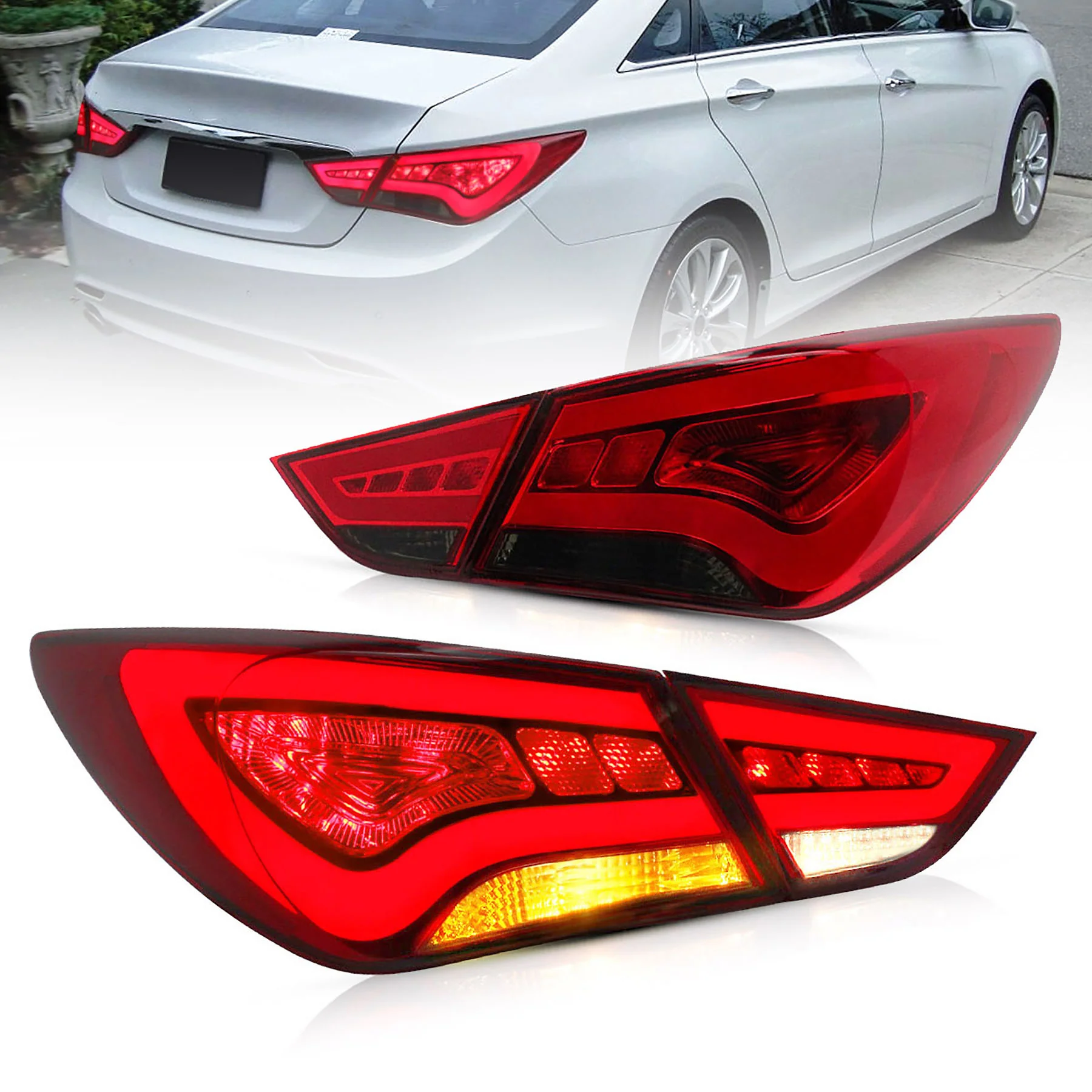 VLAND Tail Lights For Hyundai Sonata 6th Gen Sedan 2011-2014 - Image 22