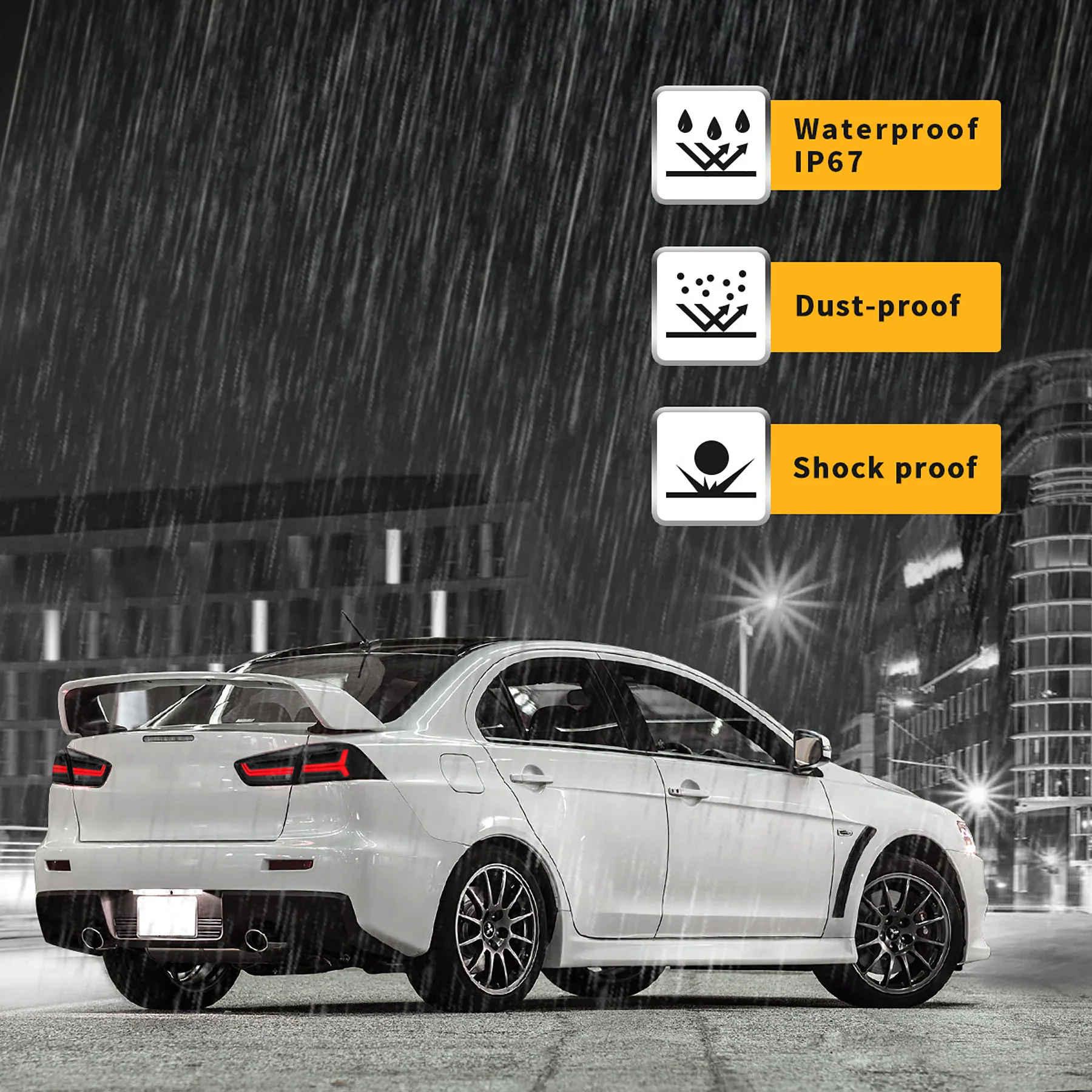 VLAND LED Tail Lights For Mitsubishi Lancer EVO X 2008-2018 With Sequential Indicators - Image 11