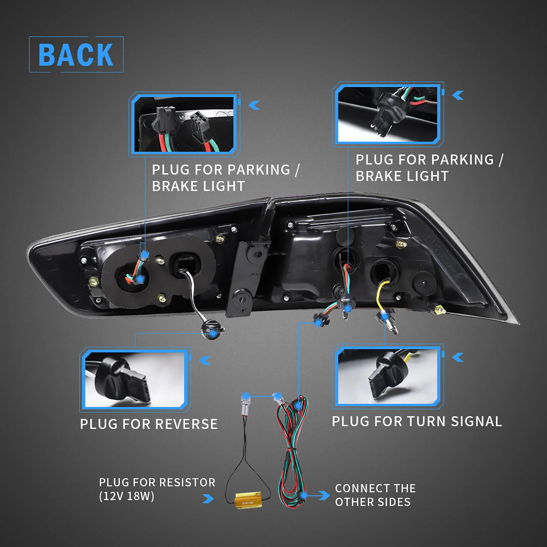 VLAND LED Tail Lights For Mitsubishi Lancer EVO X 2008-2018 With Sequential Indicators - Image 12