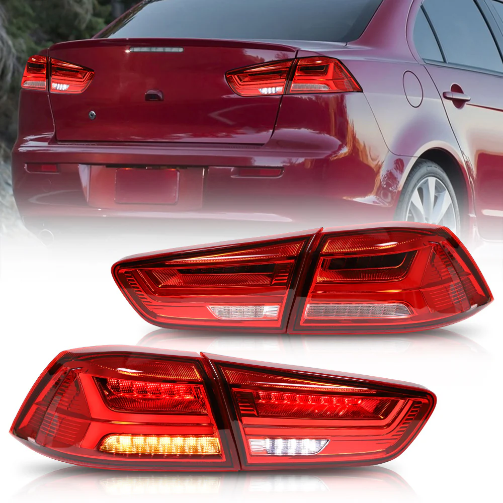 VLAND LED Tail Lights For Mitsubishi Lancer EVO X 2008-2018 With Sequential Indicators - Image 9