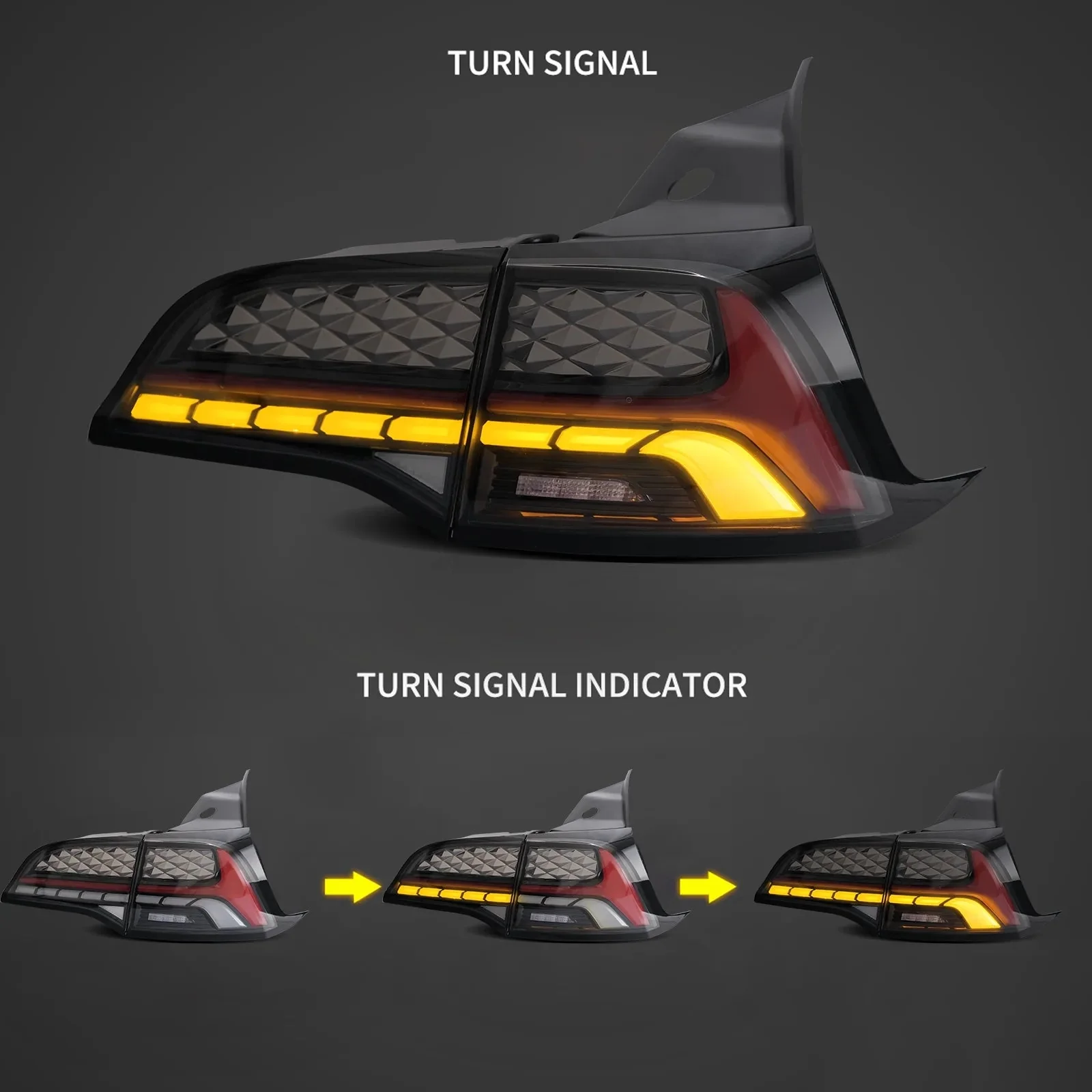 VLAND LED Taillights For Tesla Model 3 & Model Y 2017-2023 [DOT.  E-MARK.] - Image 5