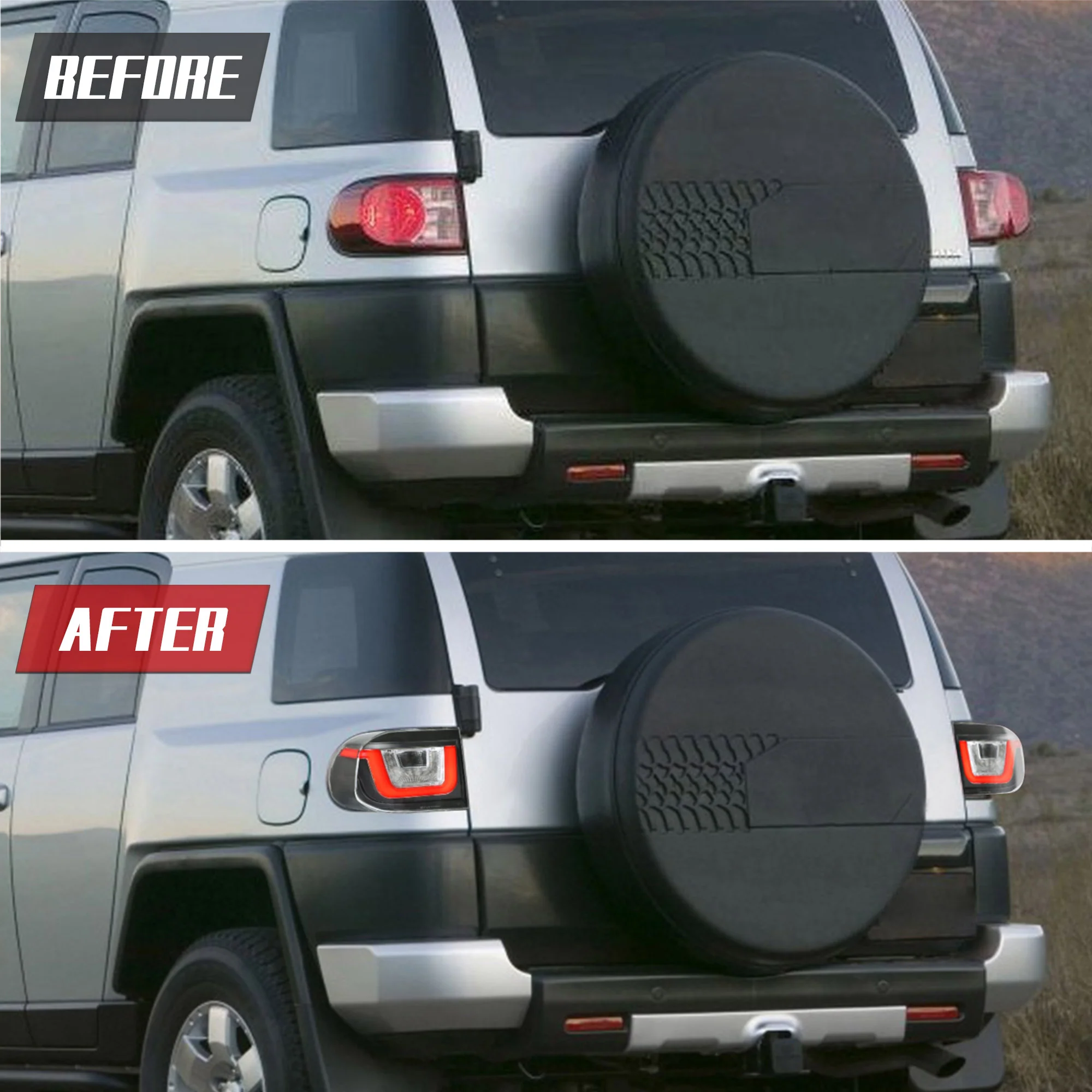 VLAND LED Tail Lights For Toyota FJ Cruiser 2007-2022 - Image 12