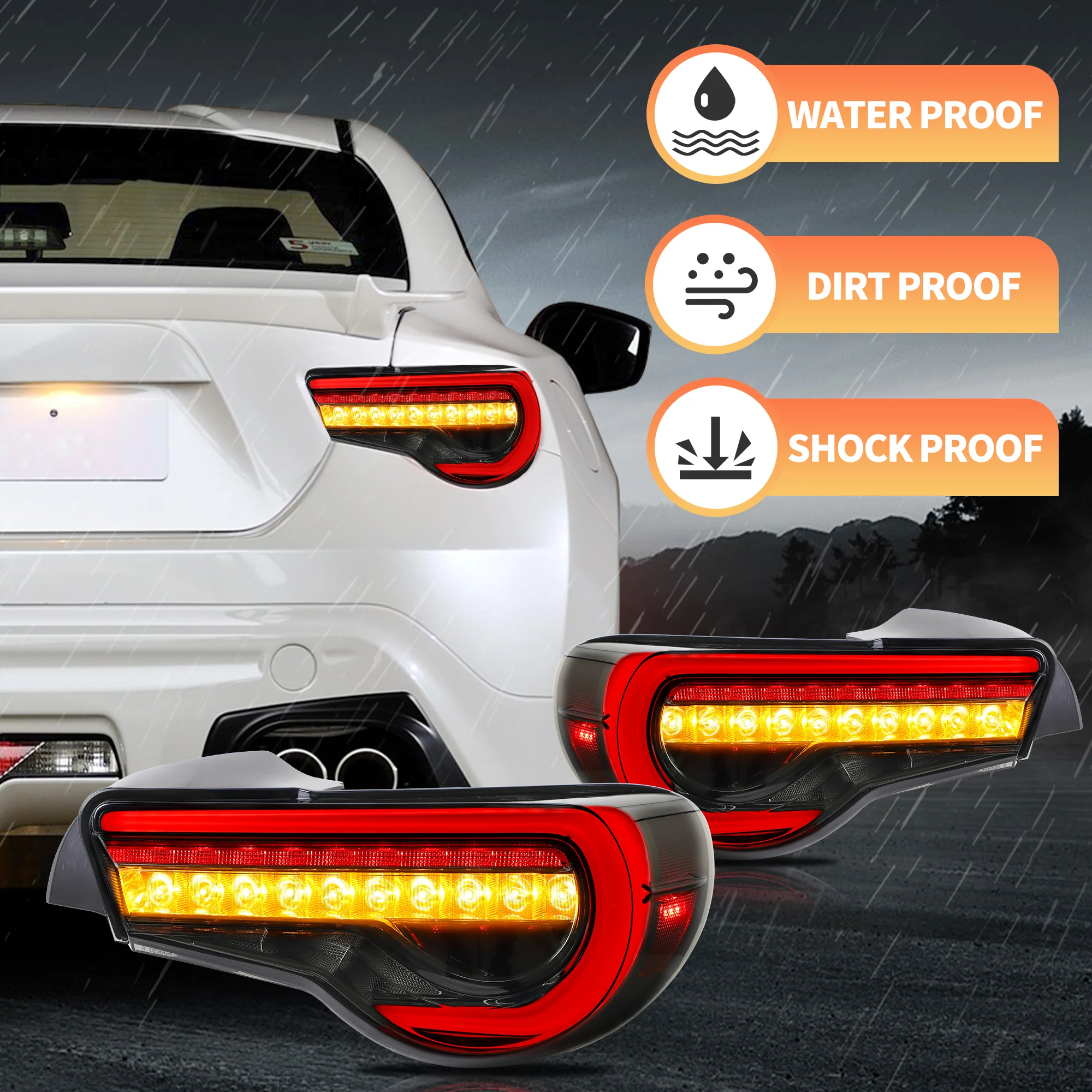 VLAND LED Tail Lights For Toyota 86/Subaru BRZ/Scion FRS 2012-2020 - Image 7