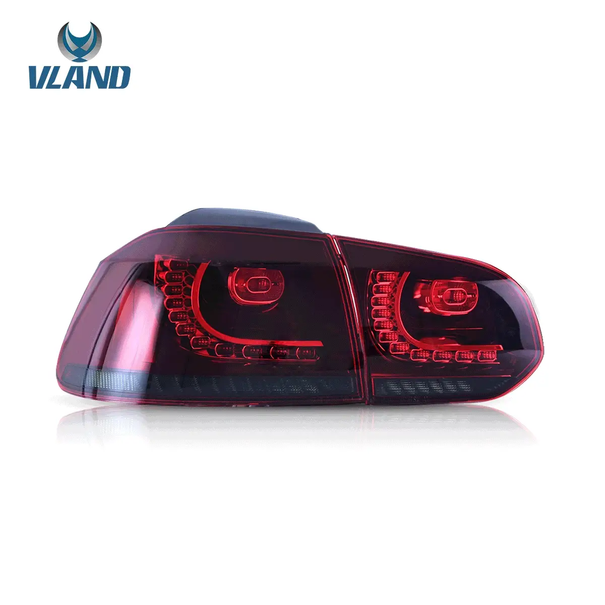 VLAND LED Tail lights For Volkswagen (VW) Golf 6 MK6 (TSI GTI R TDI GTD LPG) 2008-2014 With Sequential indicators[E-MARK] - Image 9