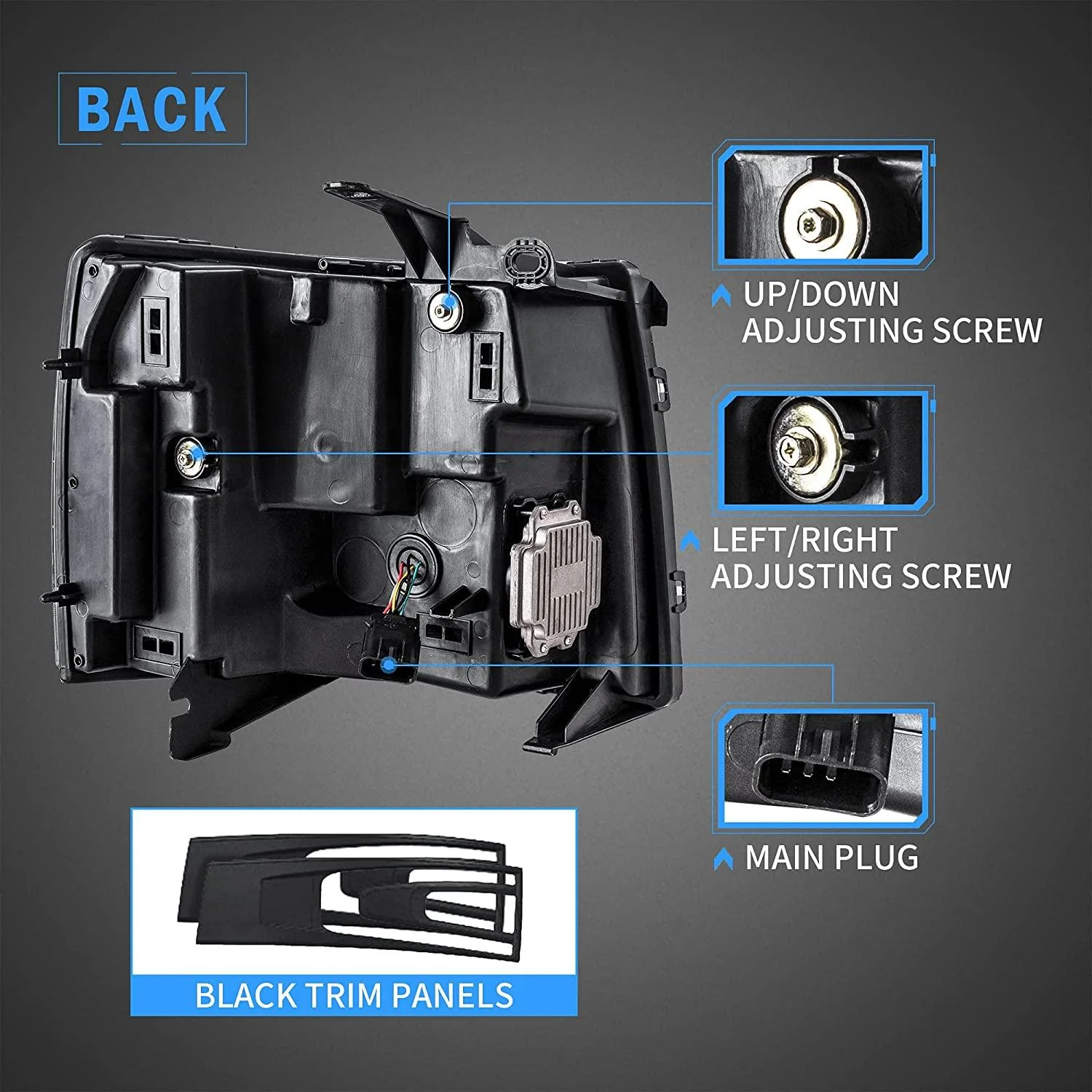 VLAND LED Headlights For Chevrolet Silverado 1500/2500/3500 2nd Gen 2007-2013 with Welcome Lights - Image 16