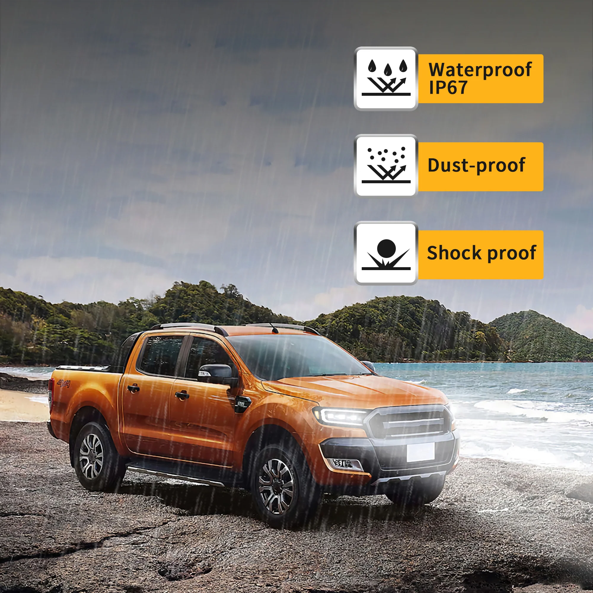 VLAND LED Matrix Projector Headlights For Ford Ranger 2019-UP (For US Edition)[E-MARK./DOT./SAE.] - Image 8