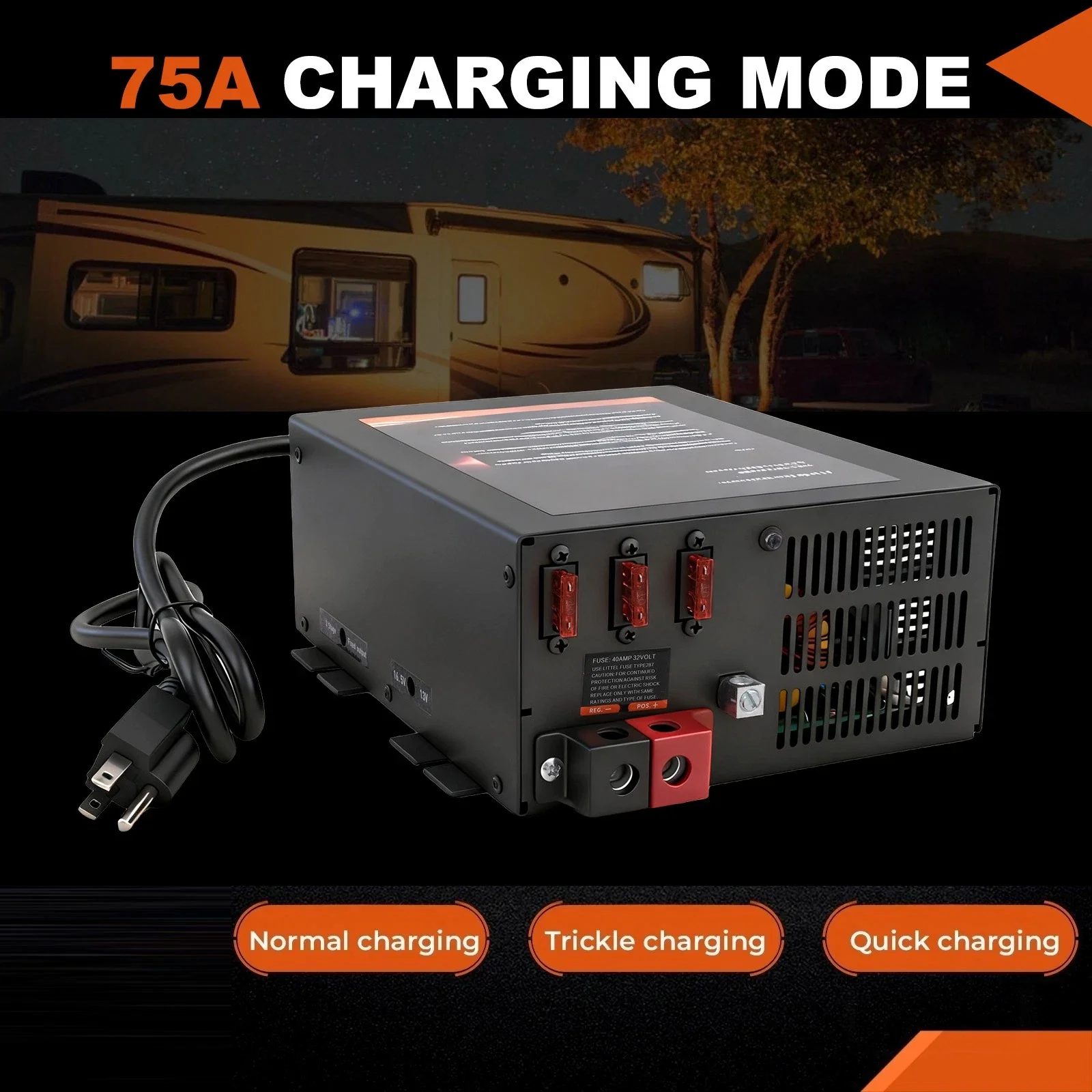 VLAND PM3-75LK RV Power Converter/Charger for RV AC 110v To DC 12v Converter - Image 6