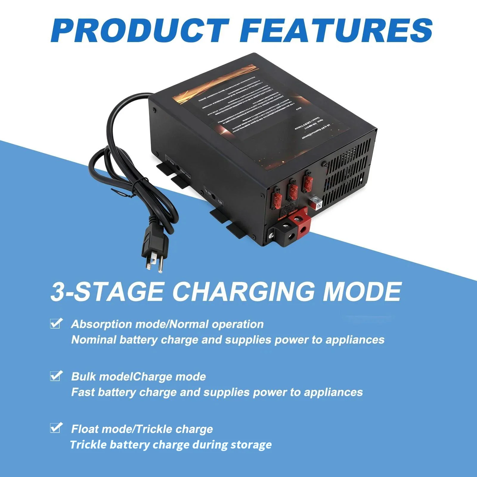 VLAND PM3-75LK RV Power Converter/Charger for RV AC 110v To DC 12v Converter - Image 8