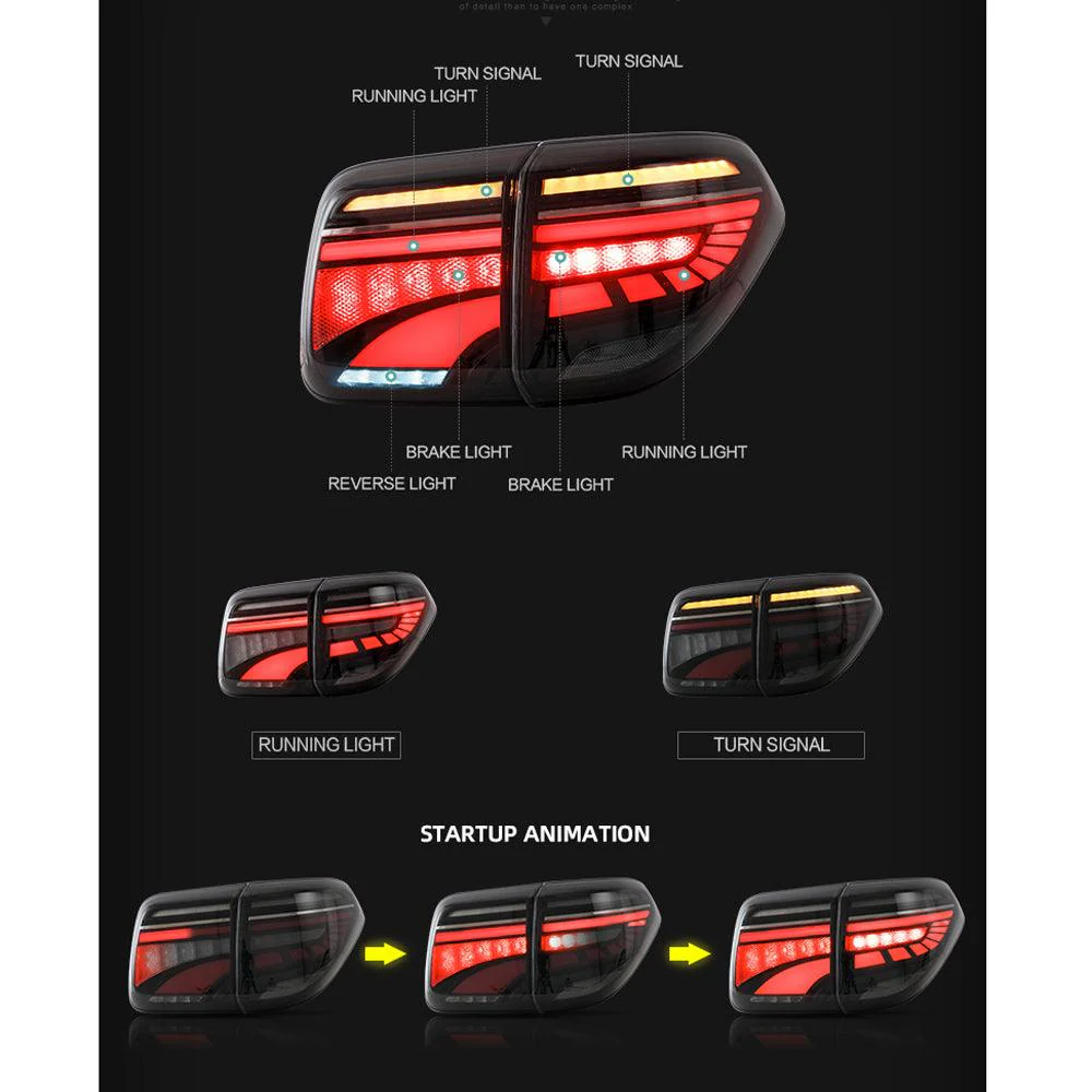 VLAND LED Tail Lights For Nissan Patrol (Y62) 2012-2019 Nissan Armada 2017-2020 - Image 4