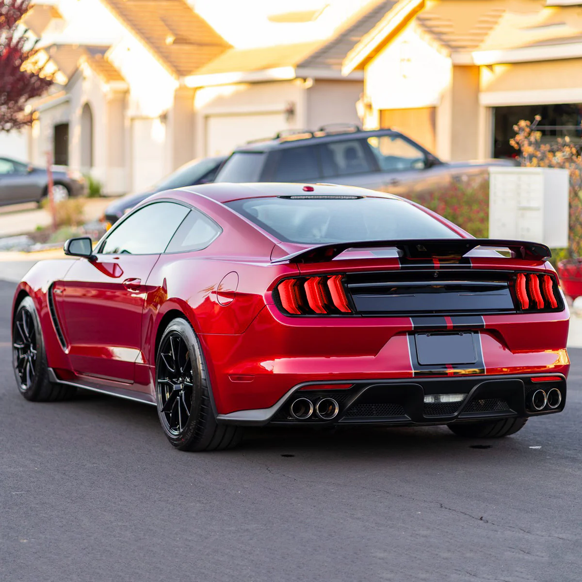 VLAND Full LED Tail Lights For Ford Mustang 2015-2023 with Sequential Turn Signal (5 modes switchable)[E-MARK,DOT.SAE.] - Image 16