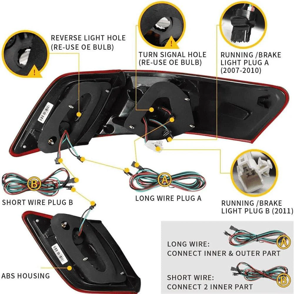 VLAND Tail Lights For Toyota Camry 2006-2011 With 3D Light Bar - Image 18