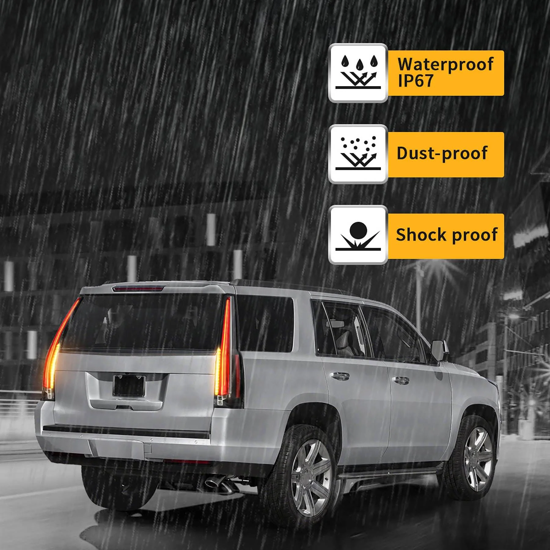 VLAND Tail Lights For GMC Yukon SUV 3rd Generation 2015-2020 [For 6 PINS Plug] - Image 6